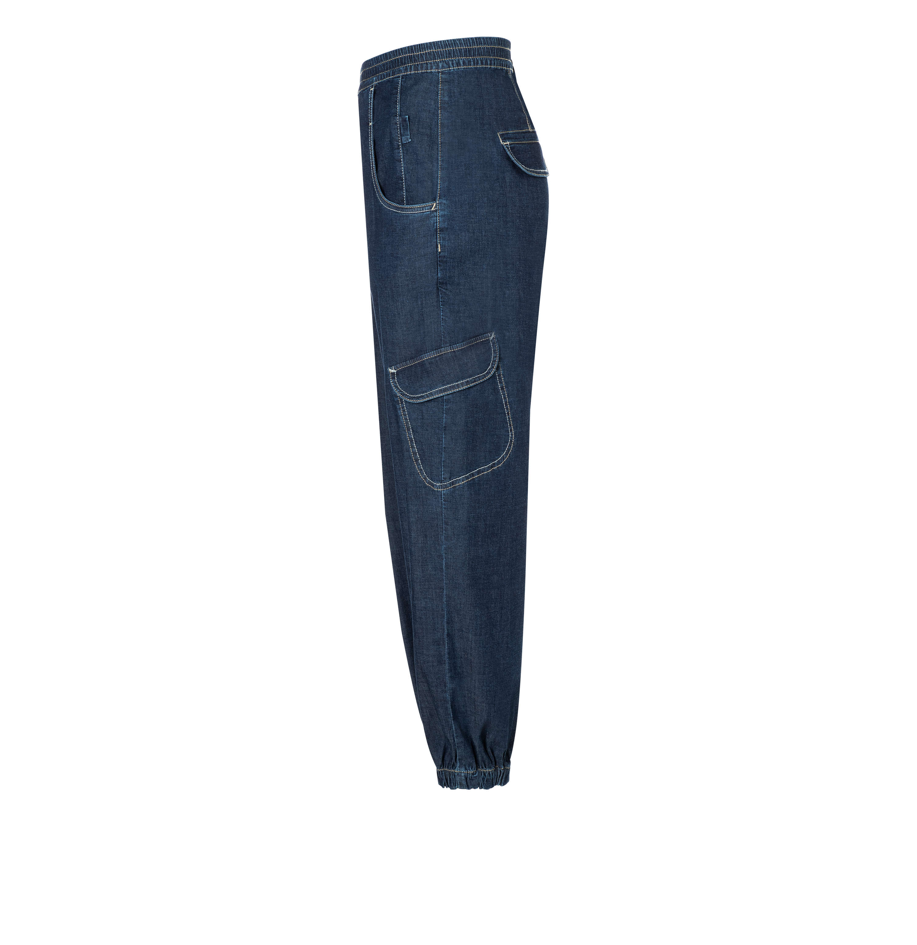 MAC JEANS - ELVA CARGO, Fluid Denim