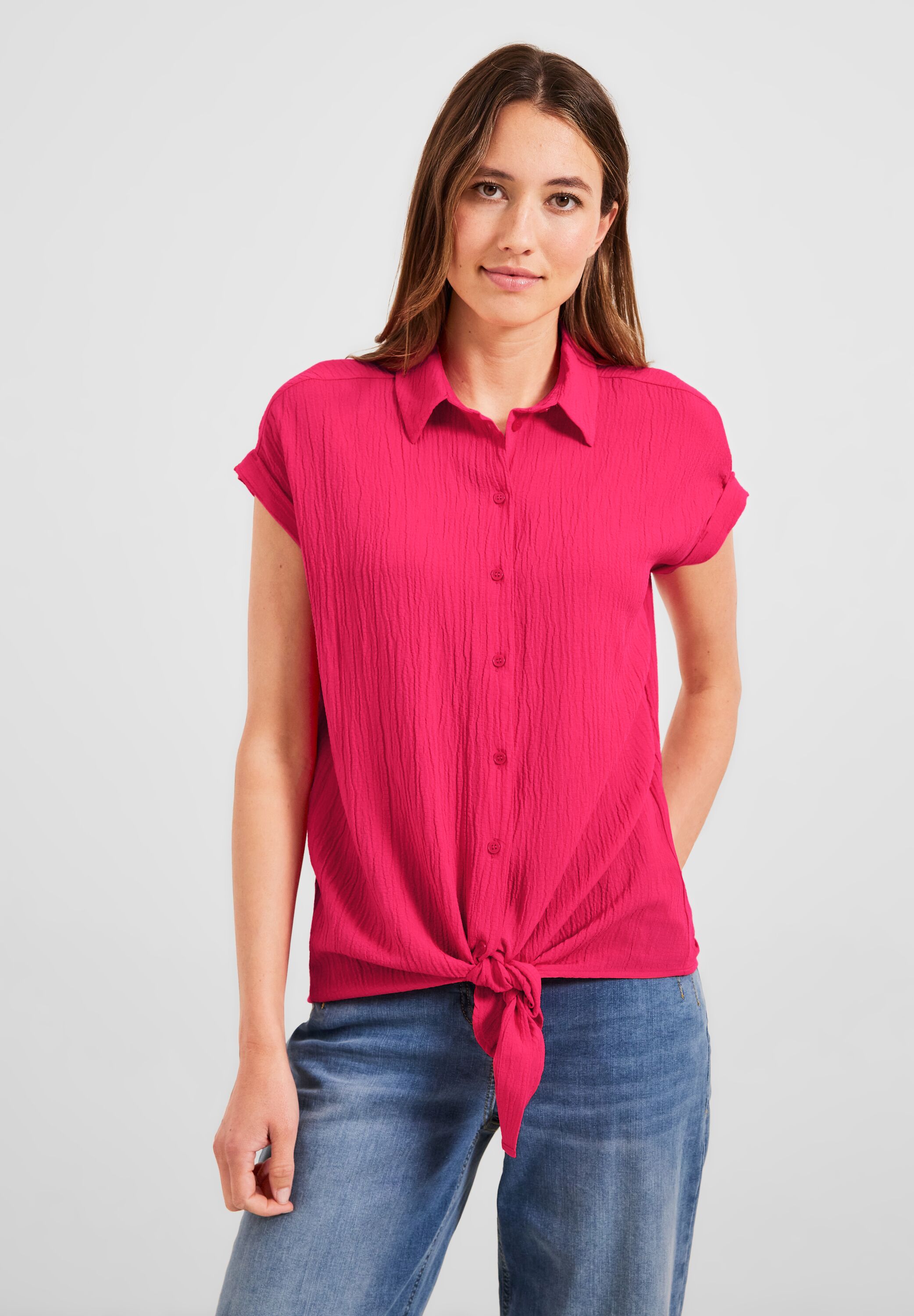 Bluse mit Knotendetail