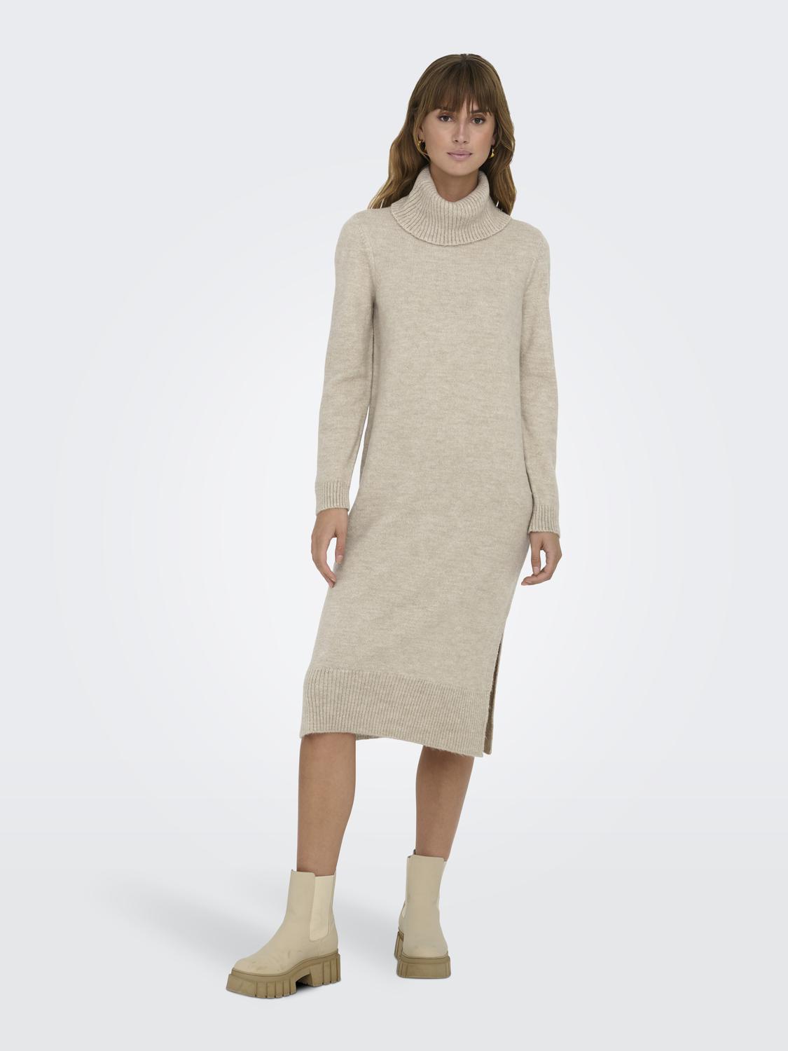 ONLBRANDIE L/S ROLL NECK DRESS KNT NOOS