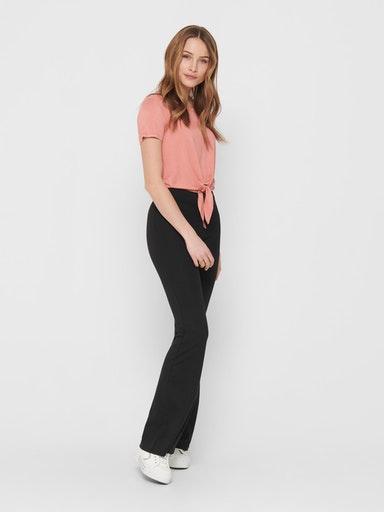 ONLFEVER STRETCH FLAIRED PANTS JRS NOOS