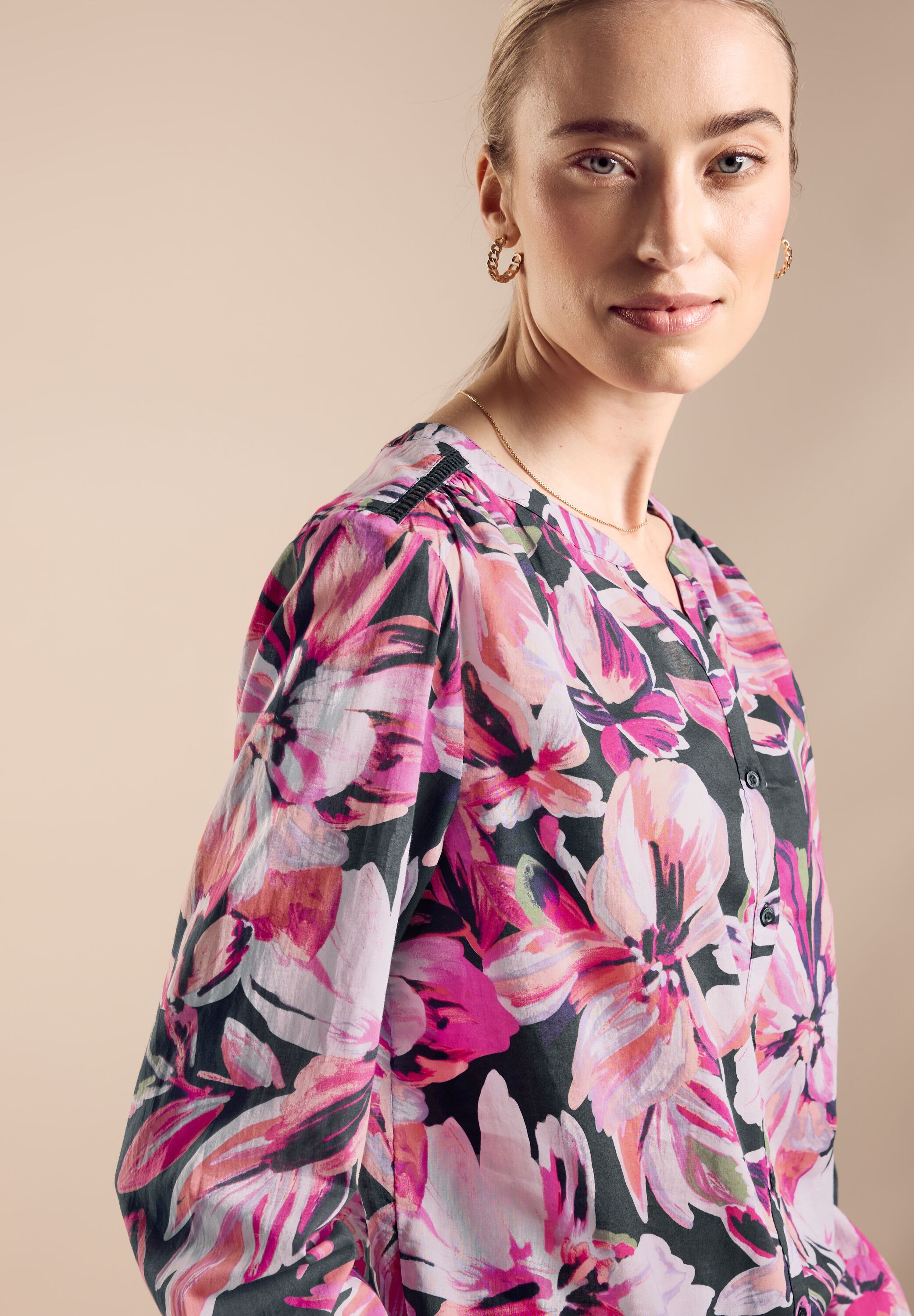 Bluse mit Flower Print