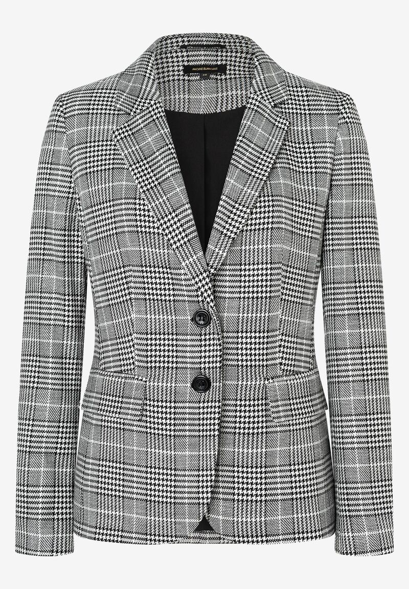 Glencheck Blazer  schwarz/ecru  Herbst-Kollektion