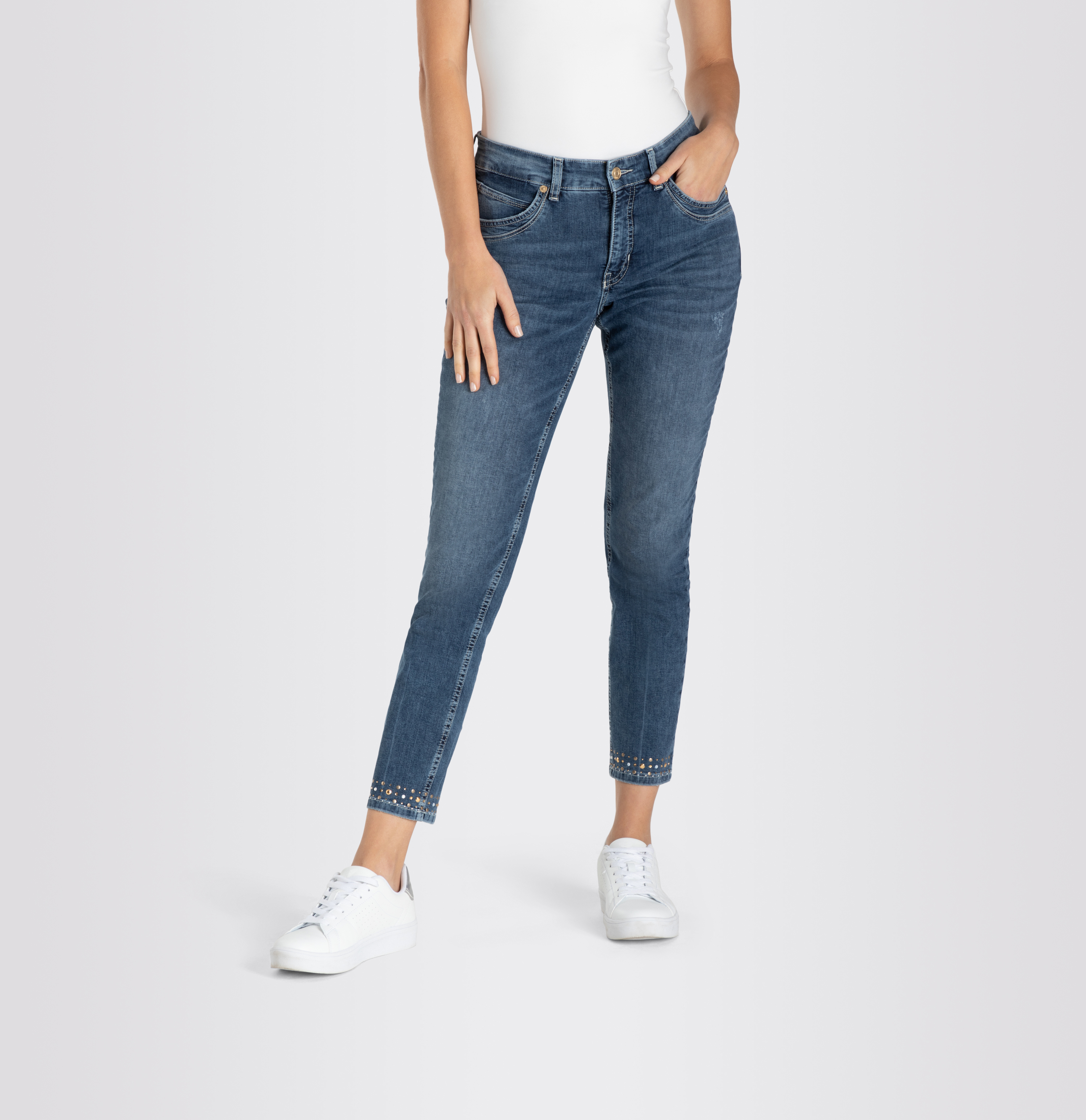 MAC JEANS - MEL golden glam, Light weight denim