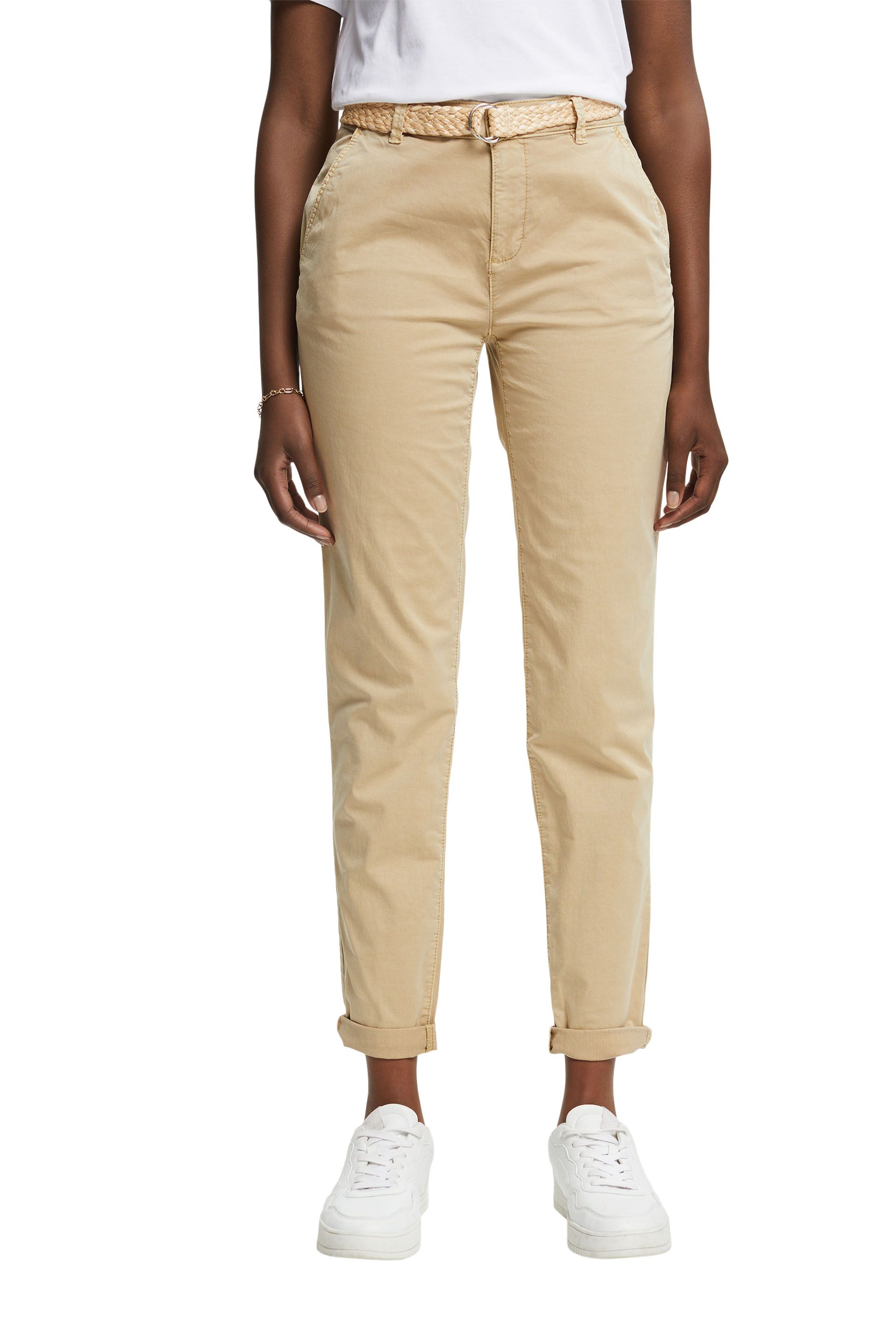 Cropped Chino aus Bio-Baumwolle