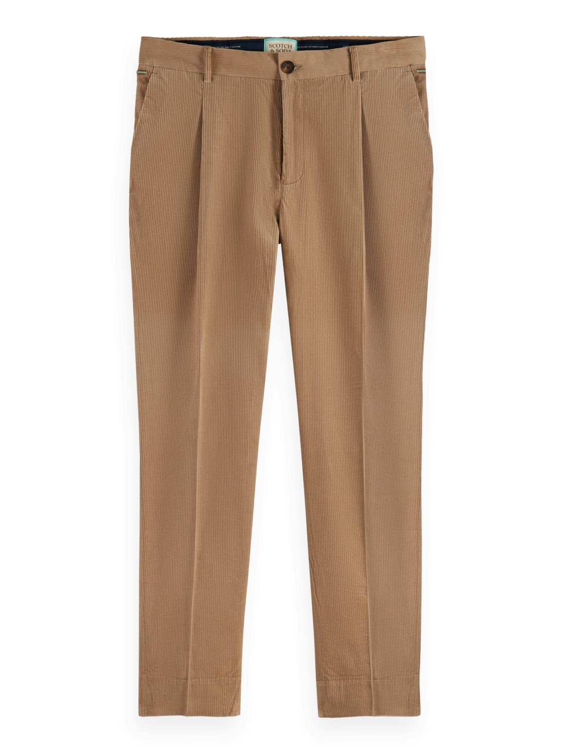 Blake pleated corduroy chino