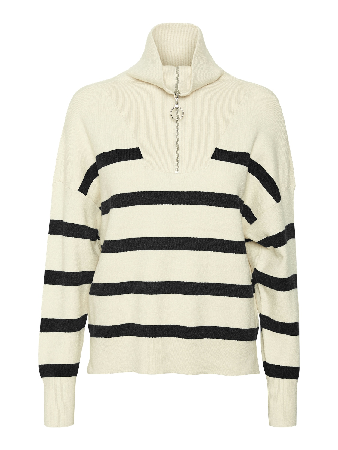 VMSABA STRIPE LS HIGHNECK BLOUSE GA NOOS