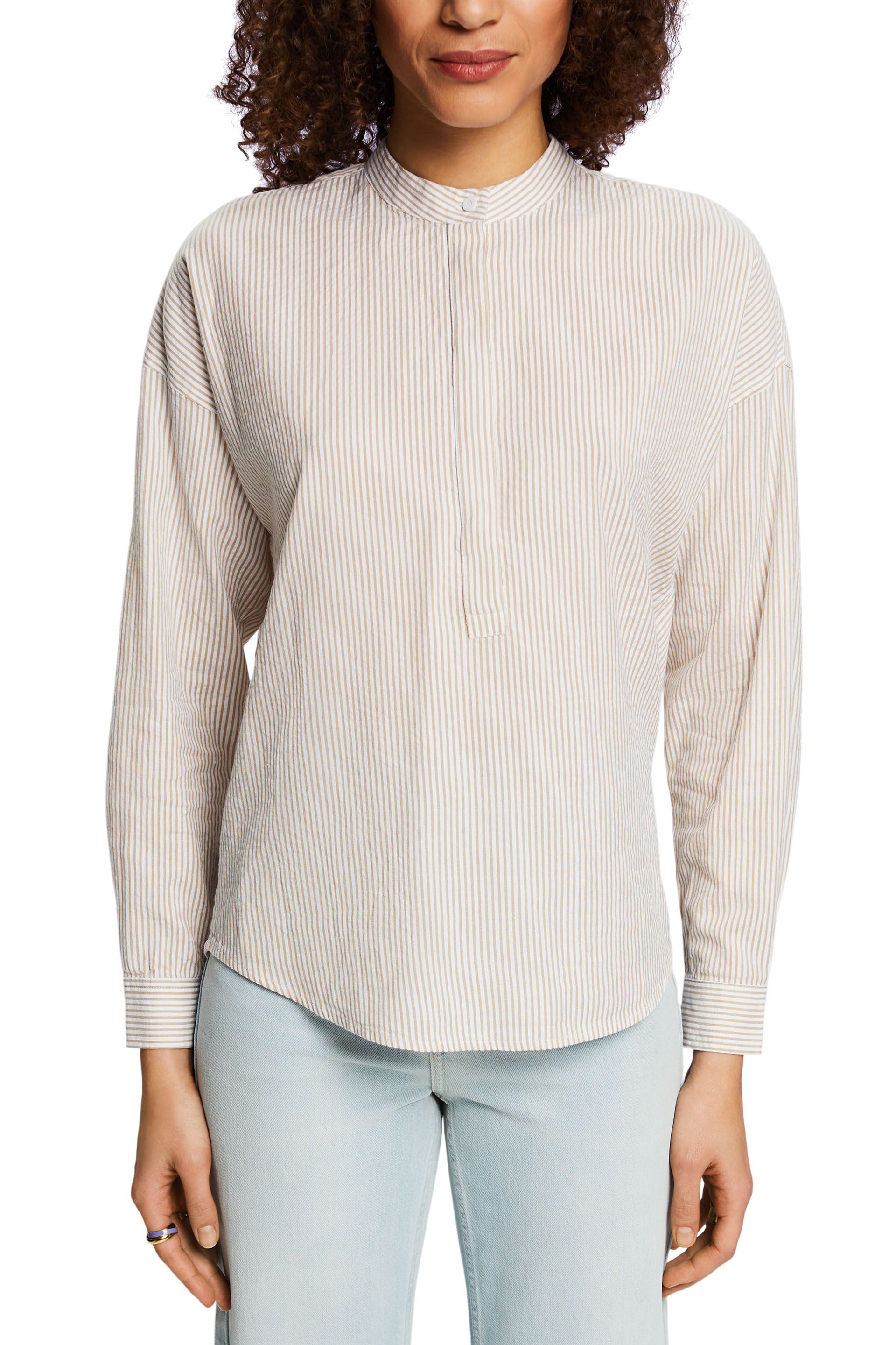 Women Blouses woven long sleeve