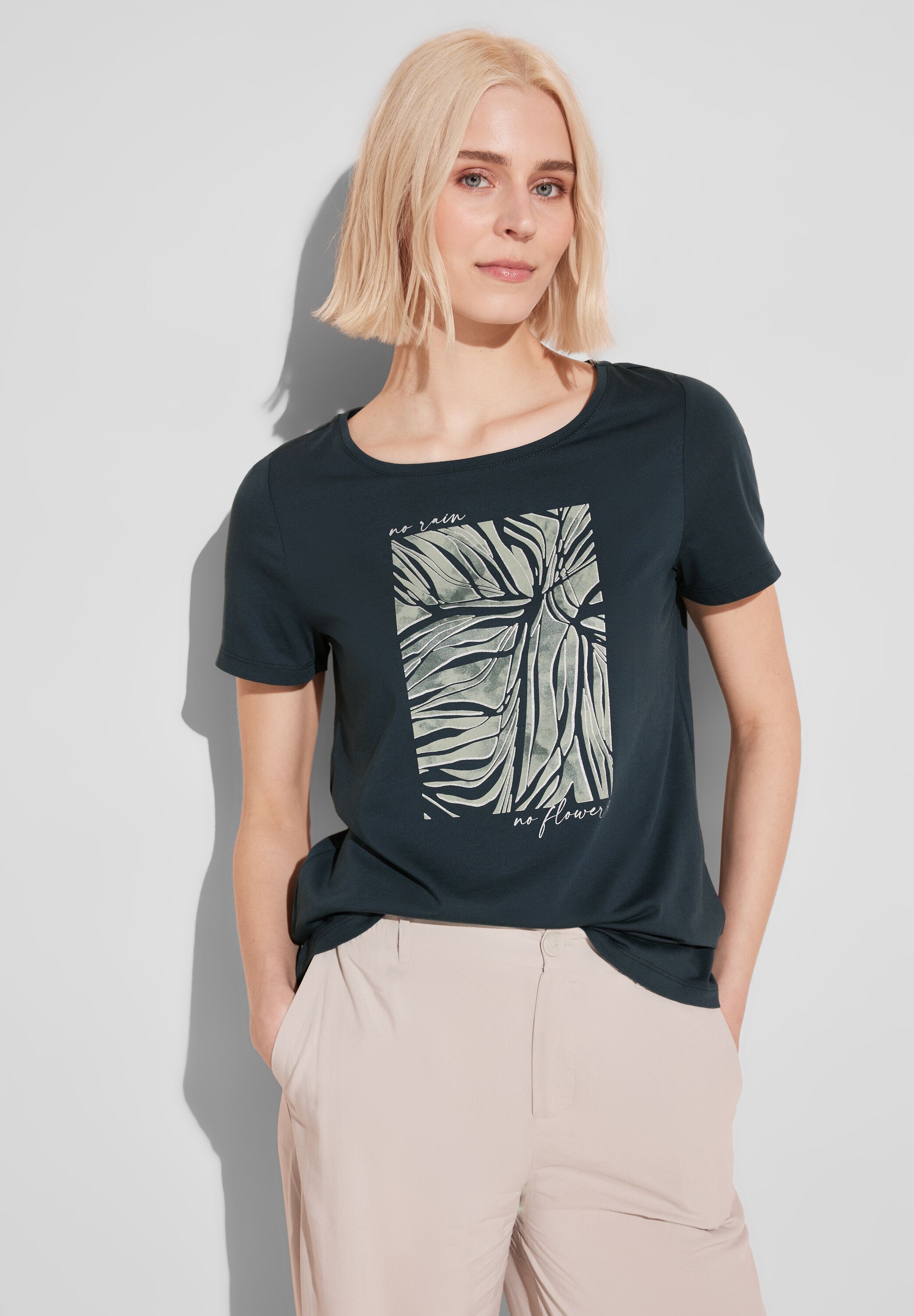 T-Shirt mit Folienprint