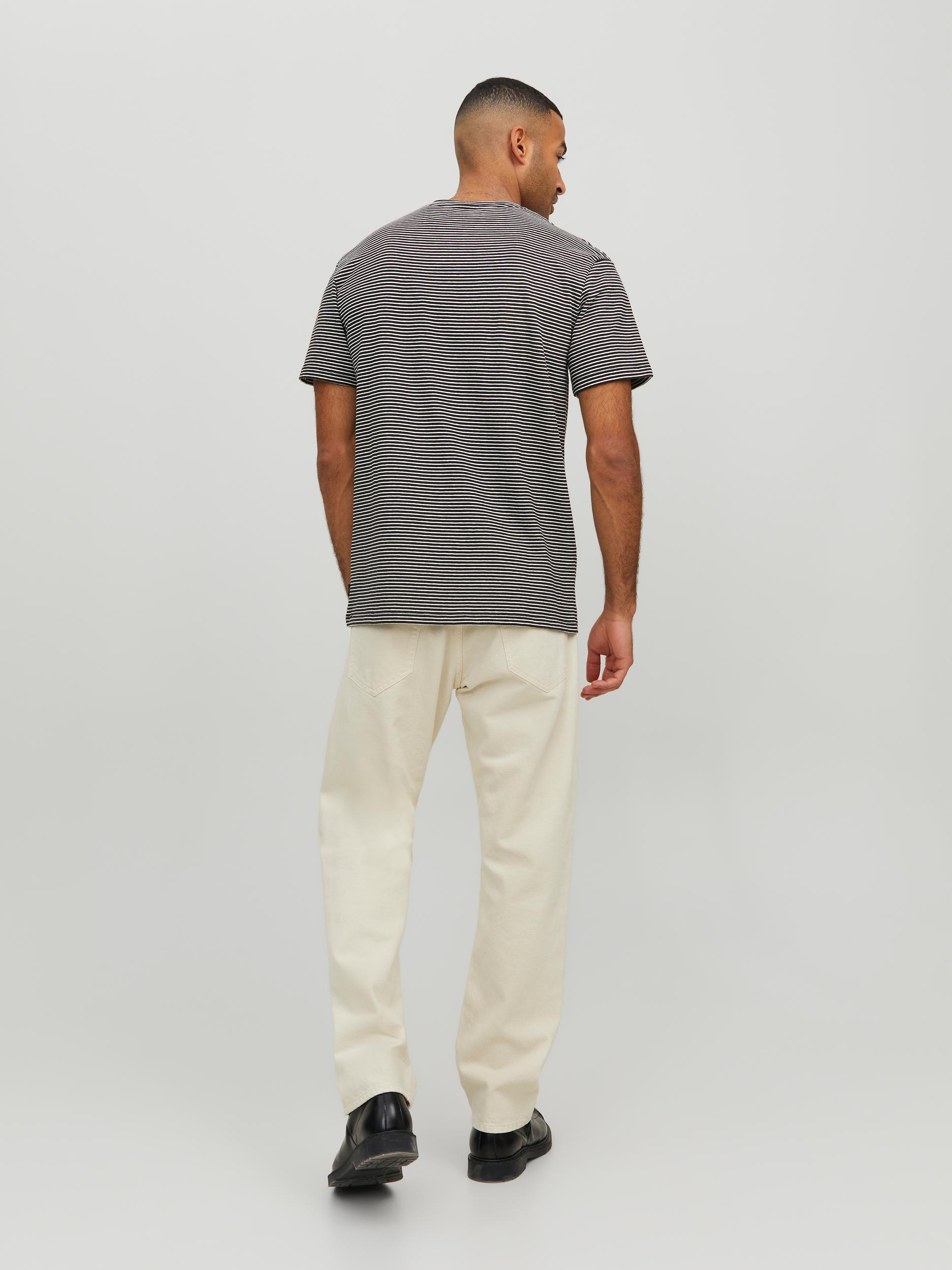 JPRCC SOFT LINEN TEE SS CREW STRIPE