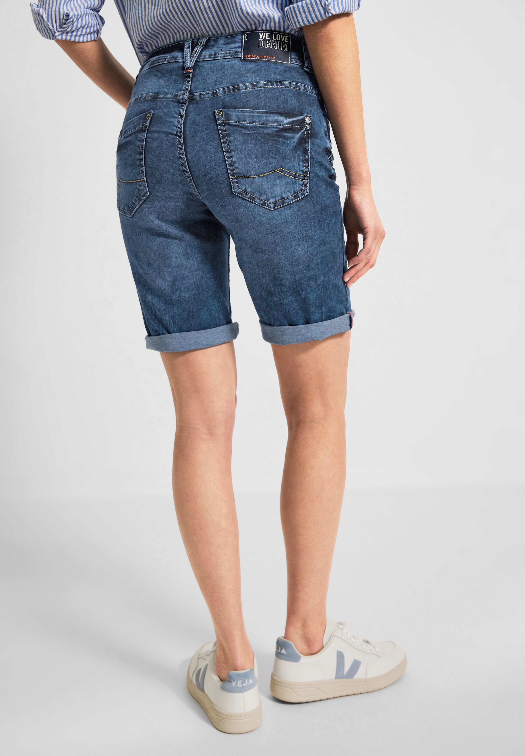 Loose Fit Jeansshorts