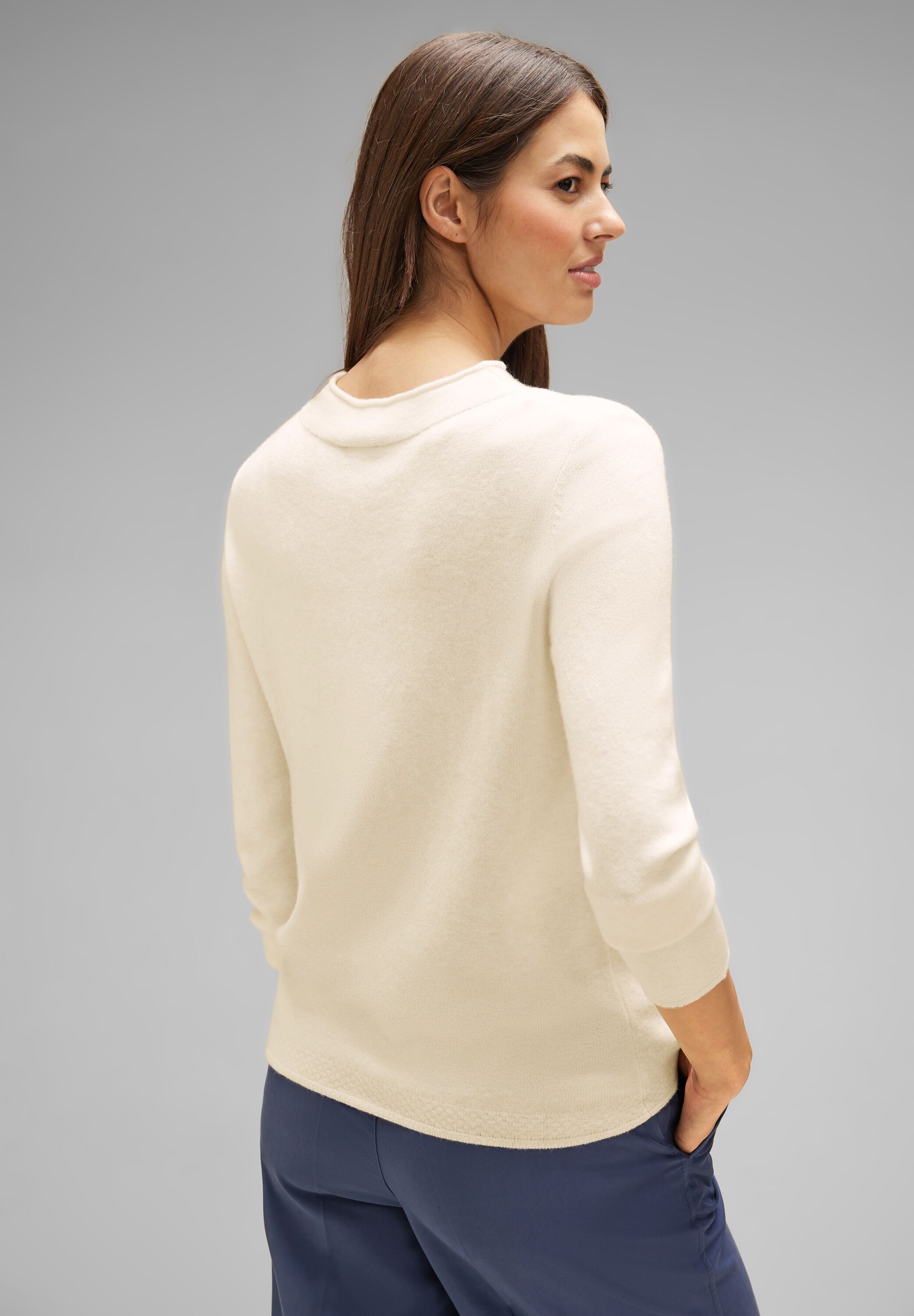 Pullover in Melange Optik