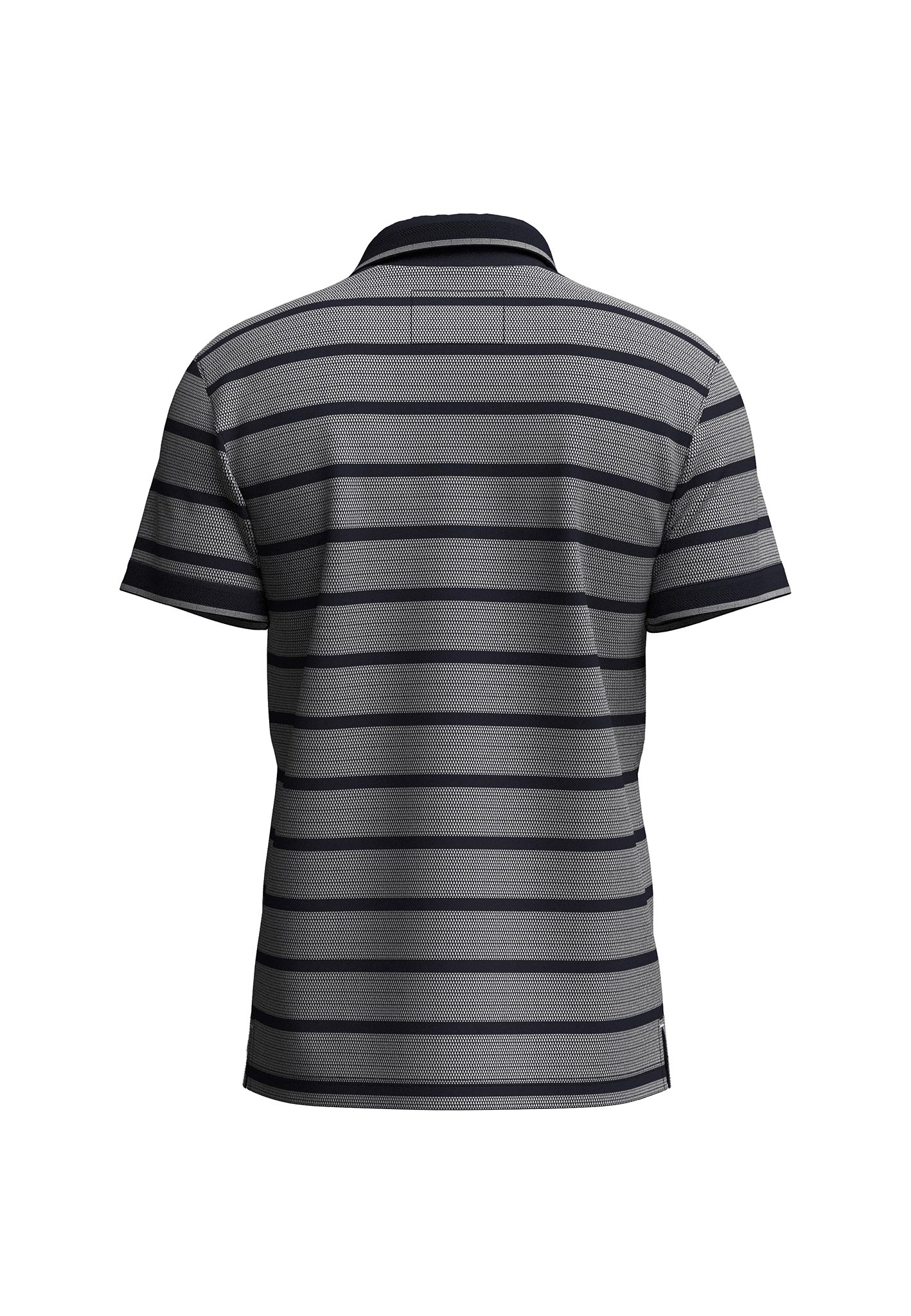 Polo, 2-Tone, fine stripe