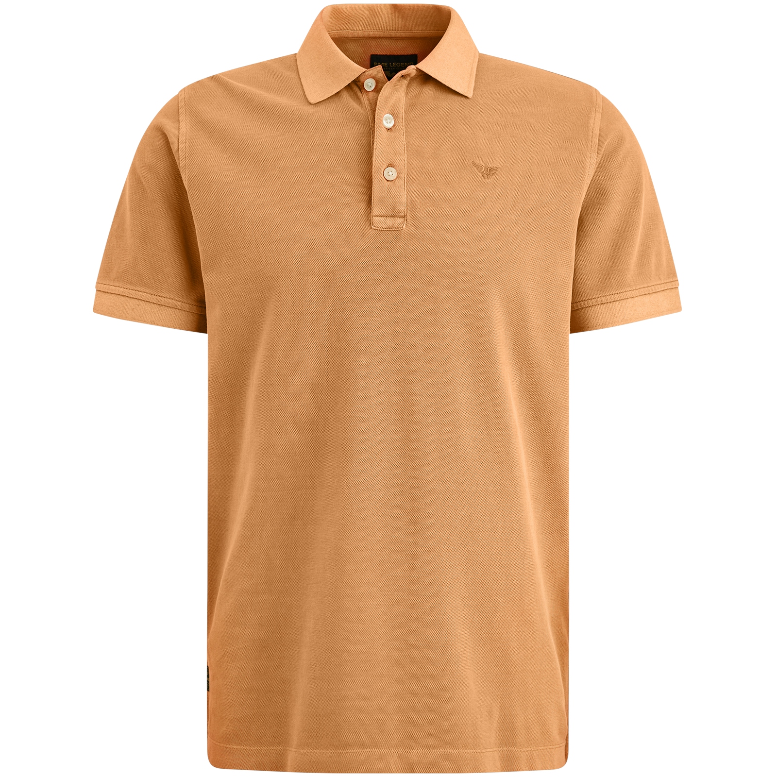 Short sleeve polo Pique garment dye