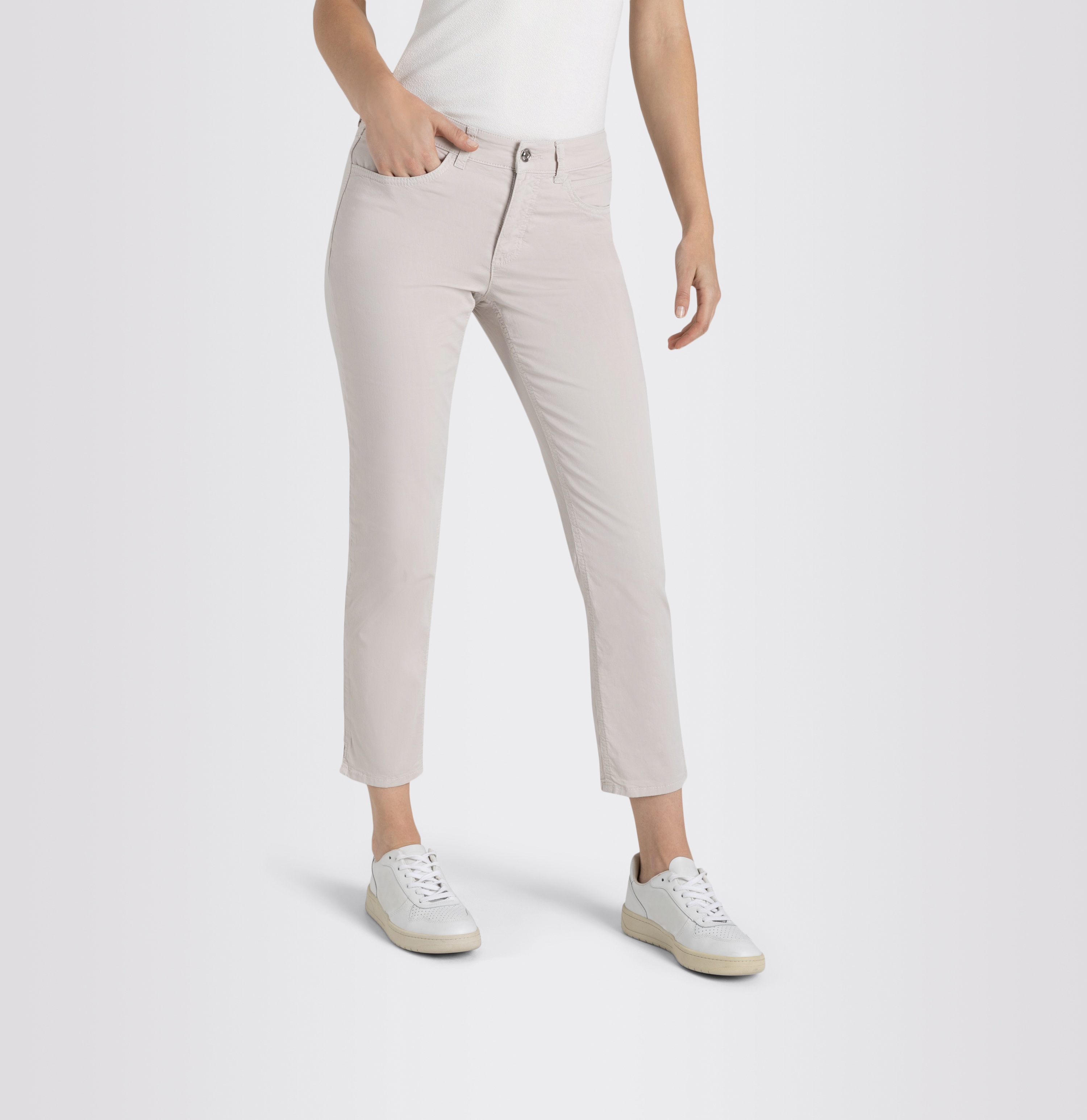 MAC JEANS - ANGELA 7/8 summer, Fade out gabardine