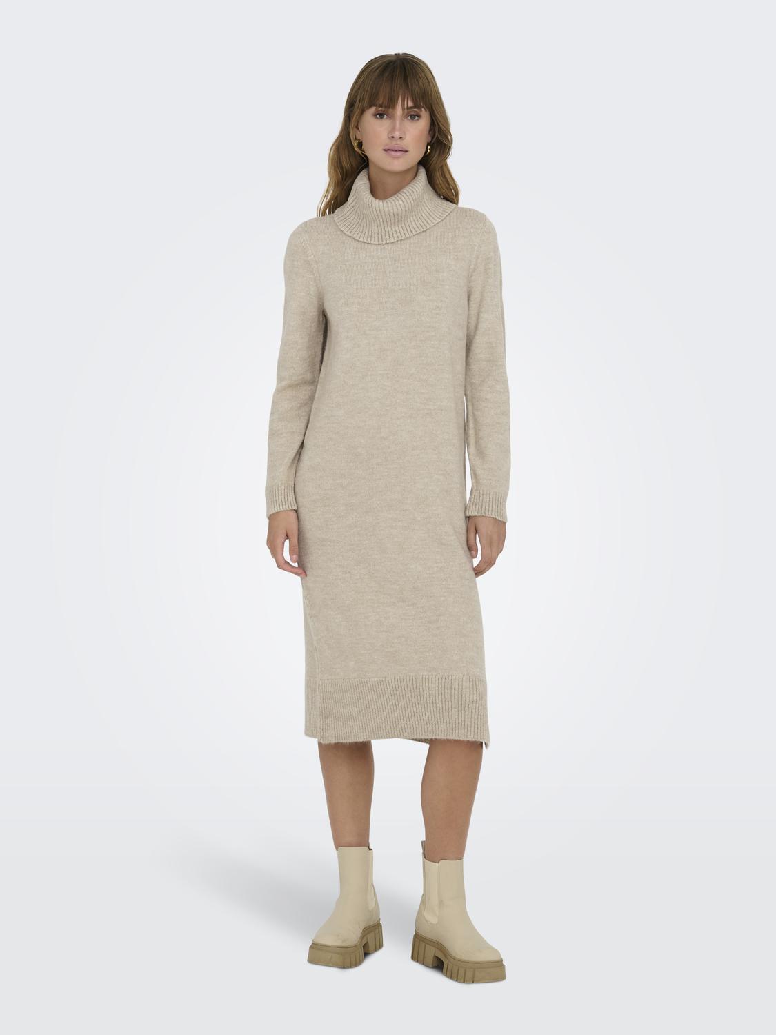 ONLBRANDIE L/S ROLL NECK DRESS KNT NOOS