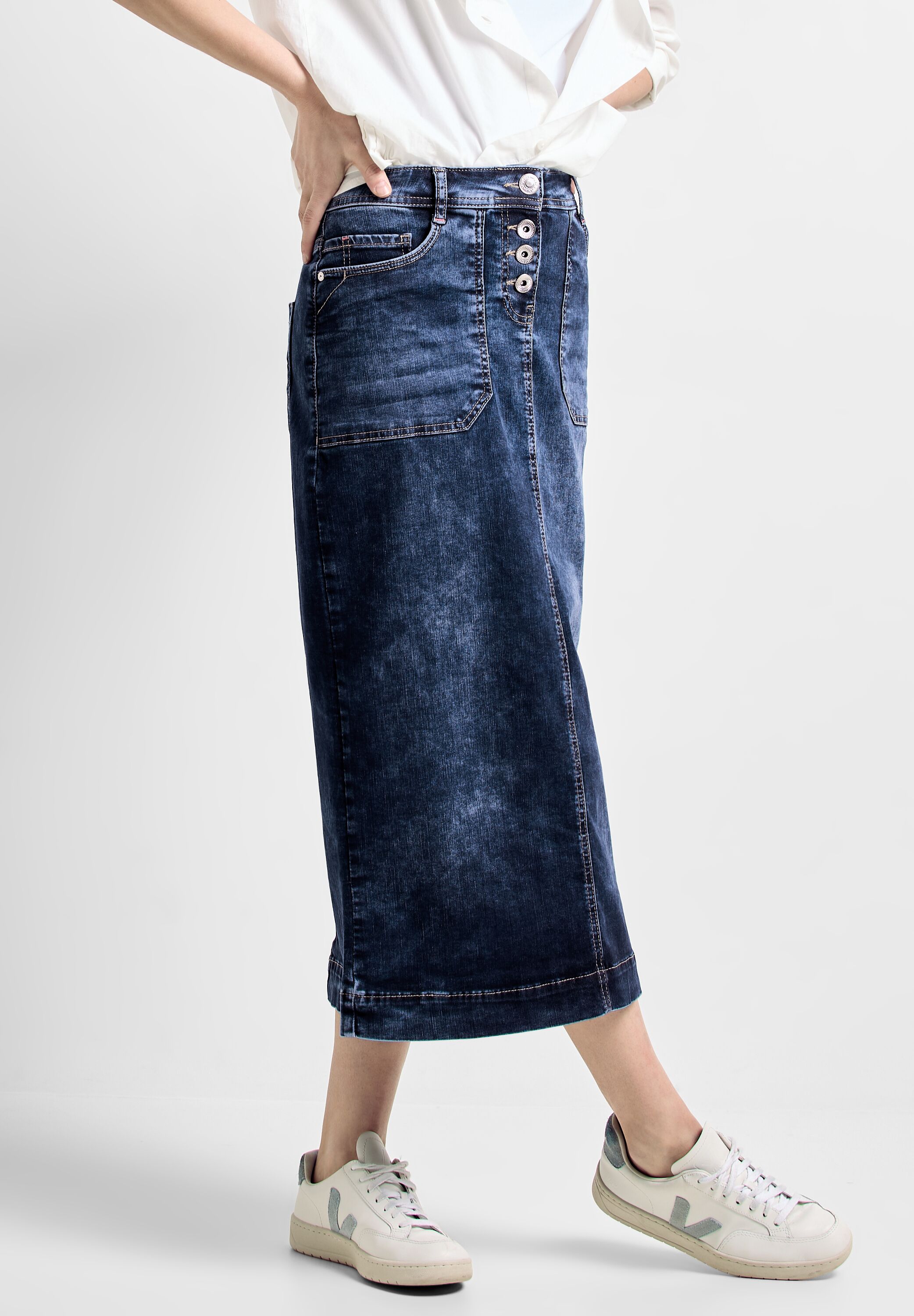 Maxi Jeansrock