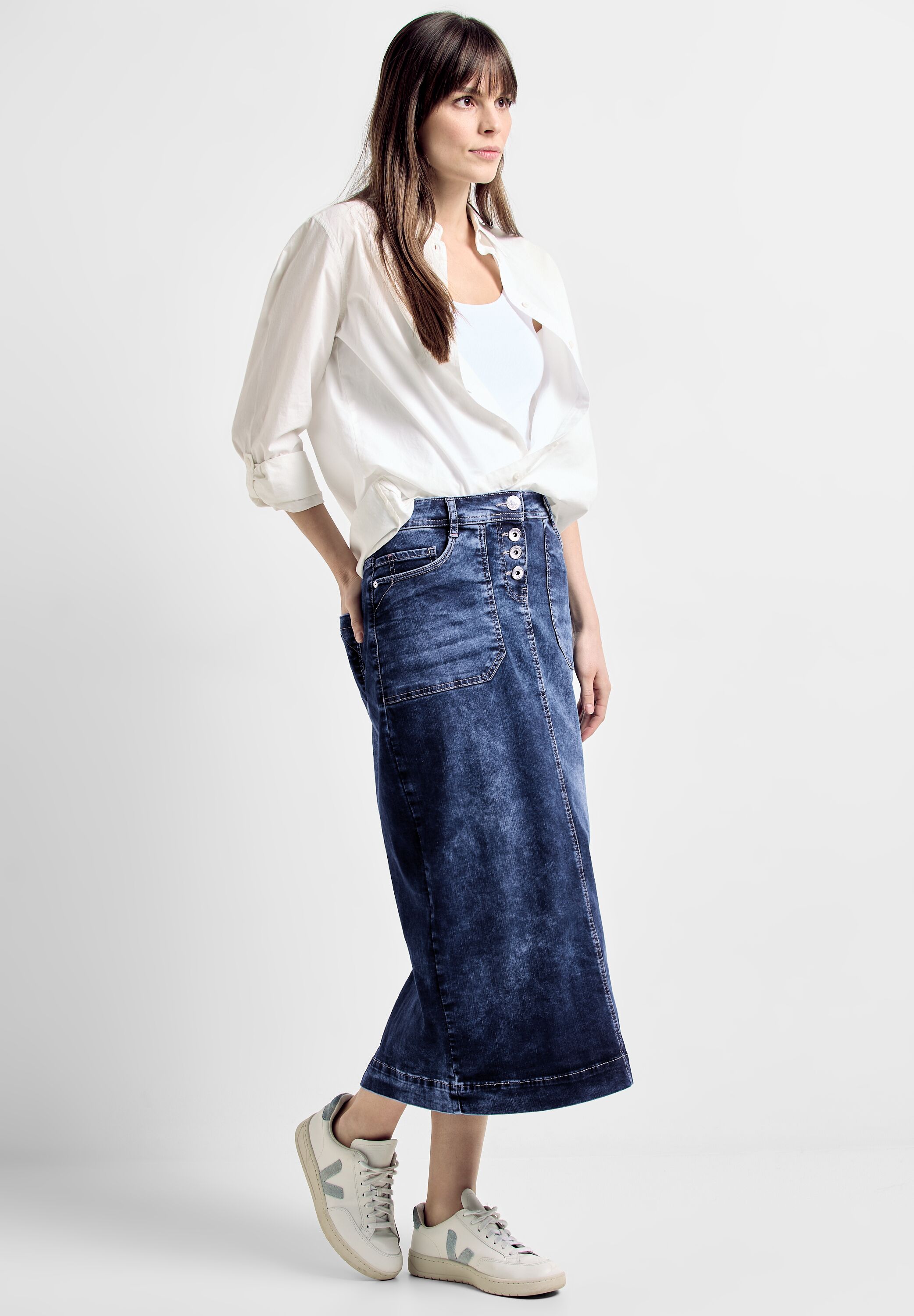 Maxi Jeansrock