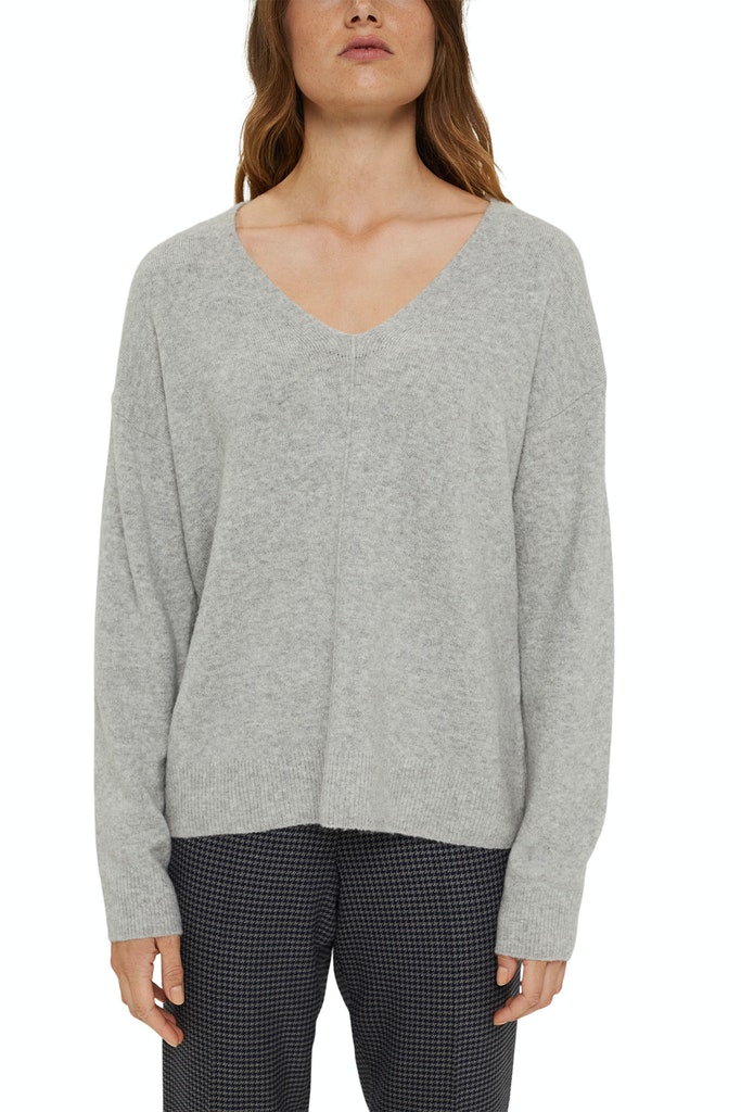 Mit Wolle: V-Neck-Pullover