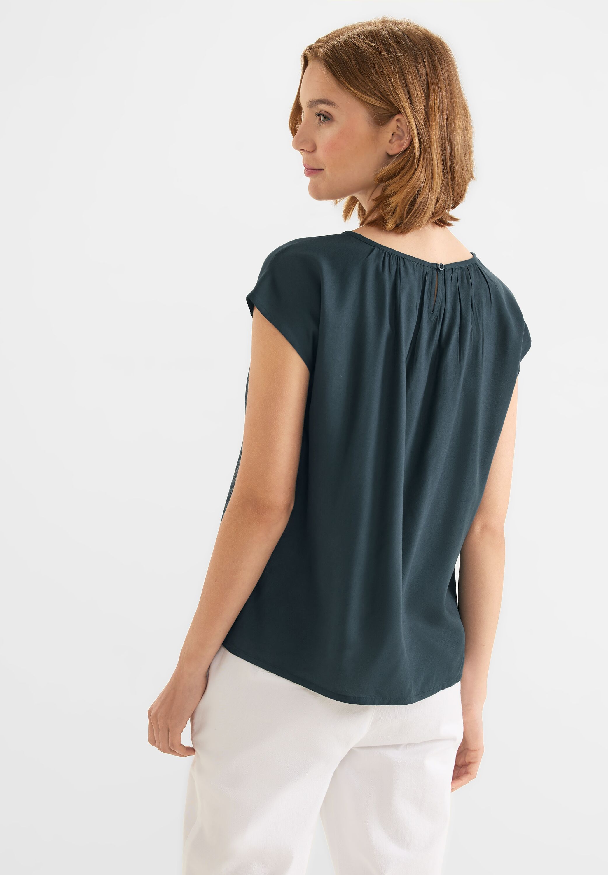 Bluse mit Raffungen