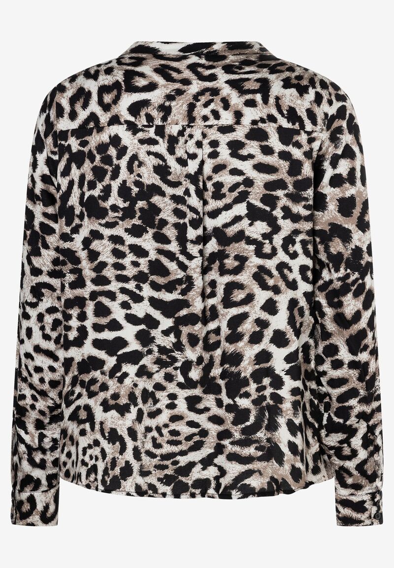 Viskosebluse  Leoprint  Winter-Kollektion