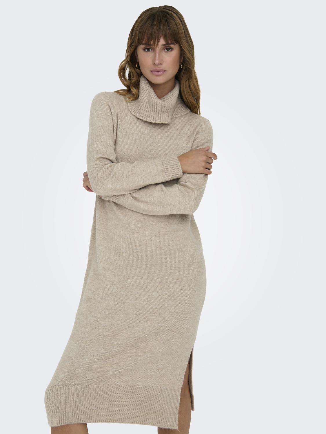 ONLBRANDIE L/S ROLL NECK DRESS KNT NOOS