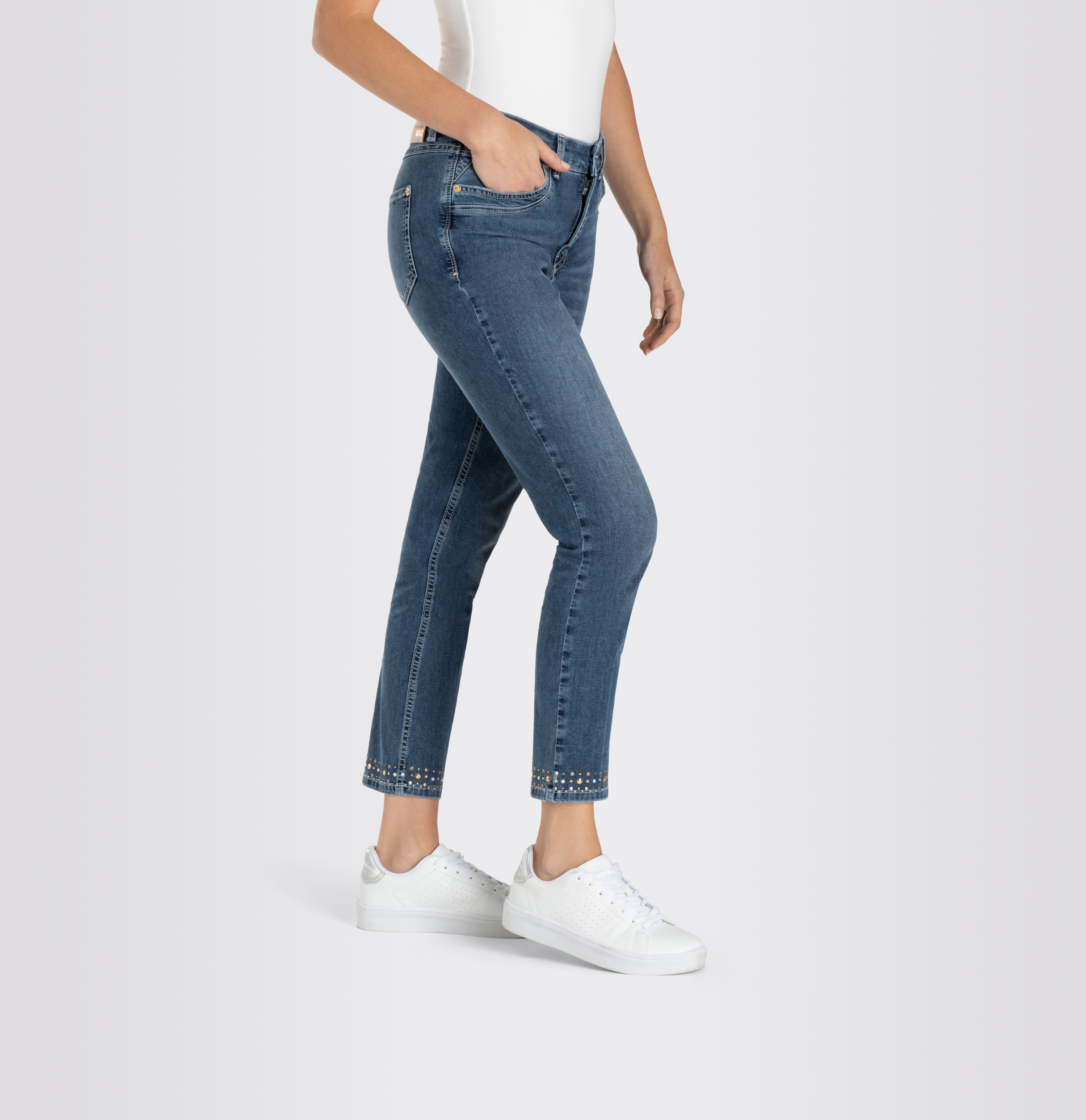 MAC JEANS - MEL golden glam, Light weight denim