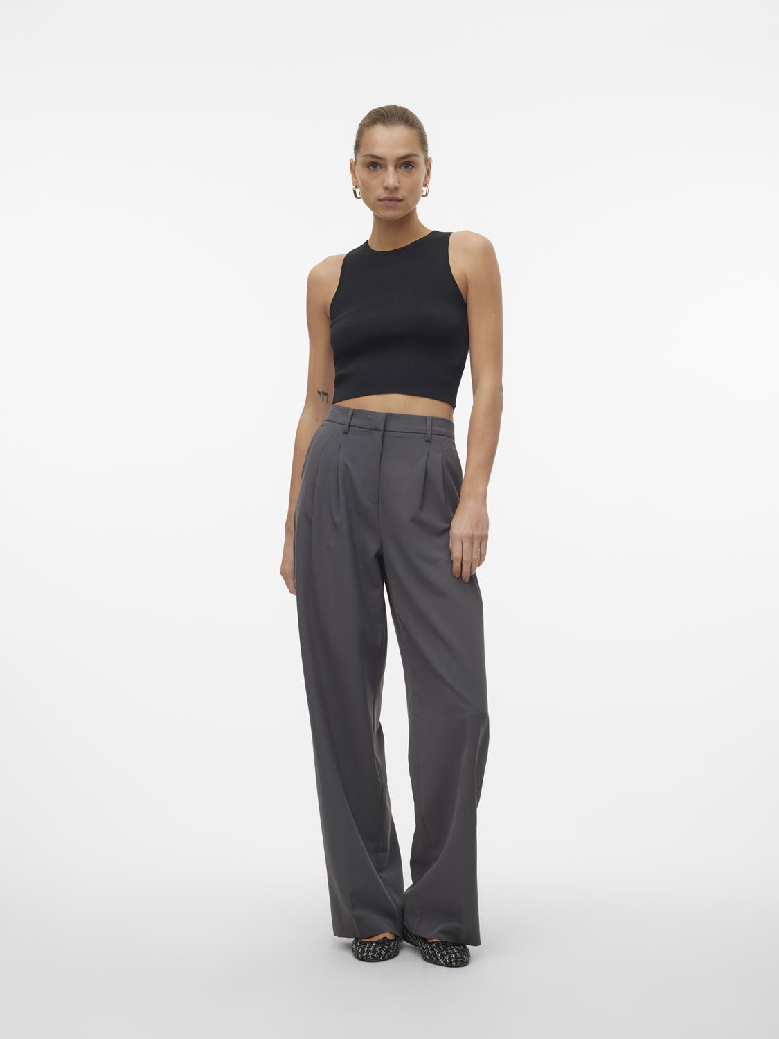 VMGINNY SL O-NECK CROP TOP NOOS