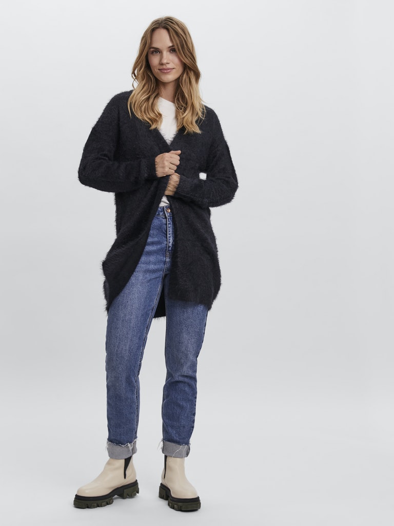 VMPOILU LS LONG OPEN CARDIGAN LCS