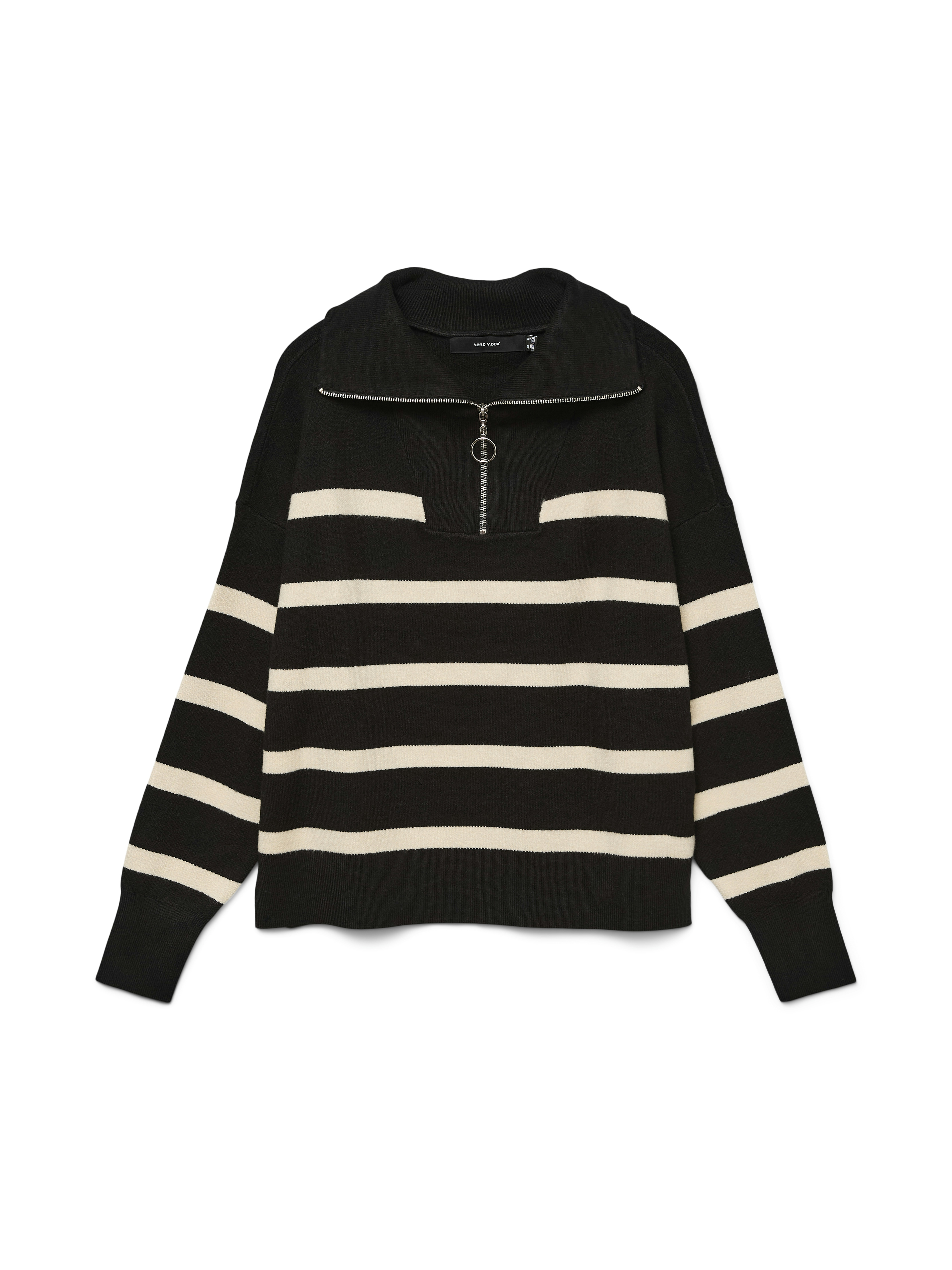 VMSABA STRIPE LS HIGHNECK BLOUSE GA NOOS