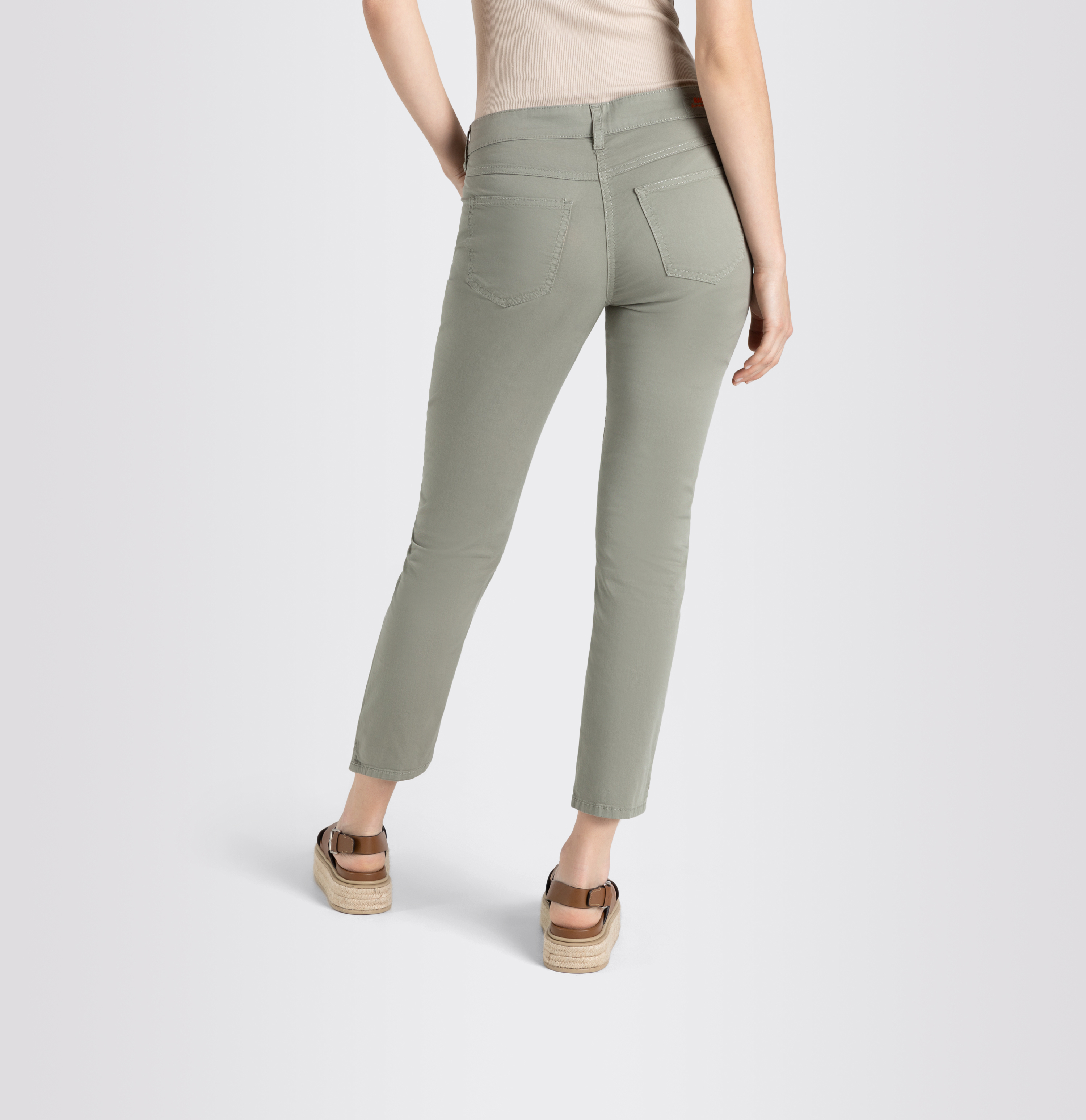 MAC JEANS - ANGELA 7/8 summer, Fade out gabardine