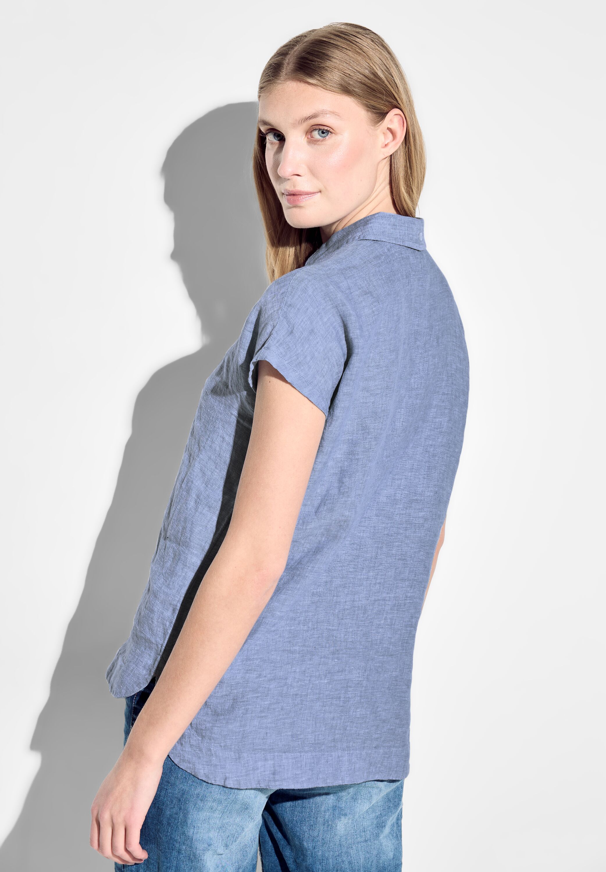 Chambray Leinenbluse