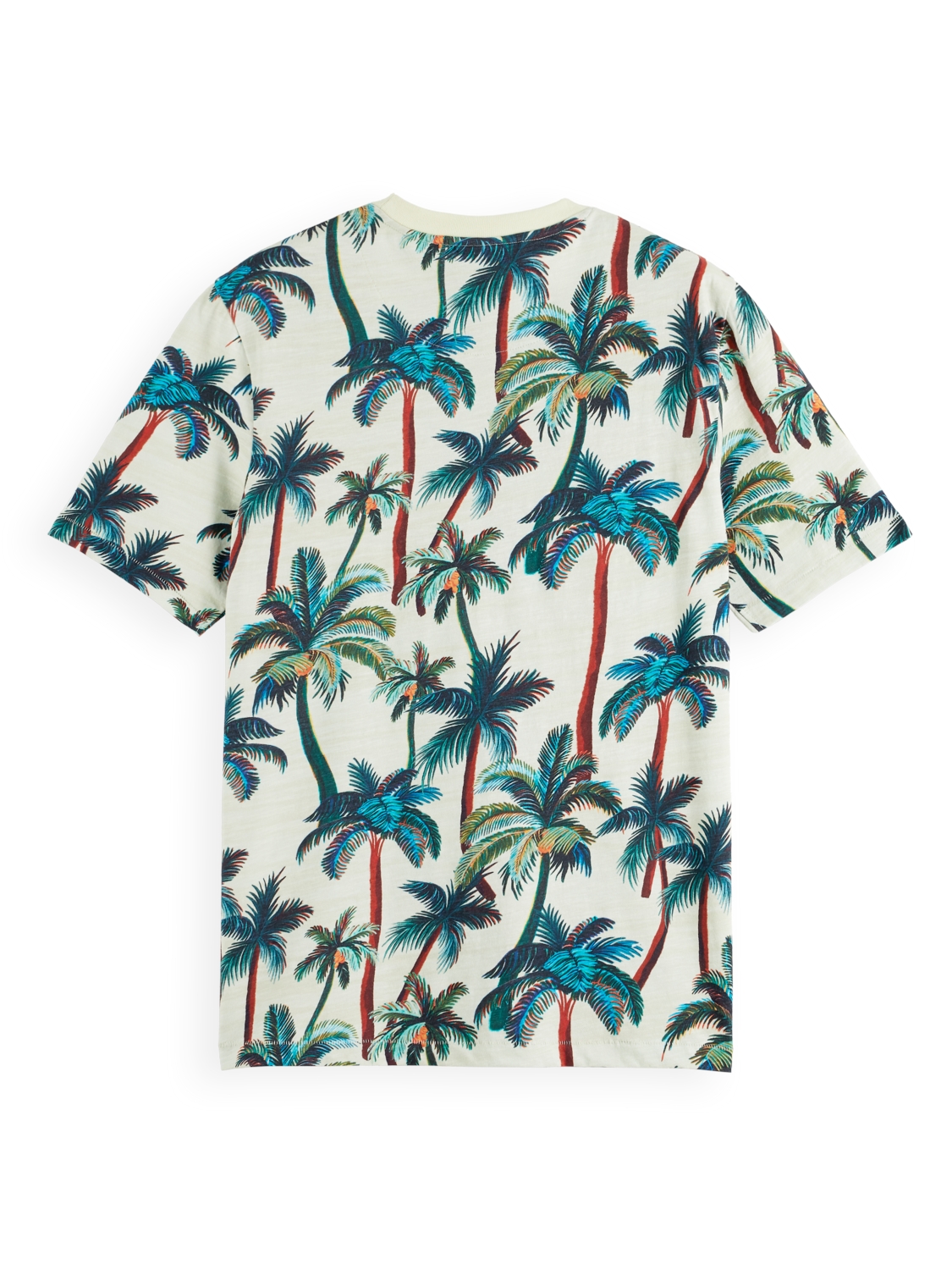 Palm-printed crewneck t-shirt