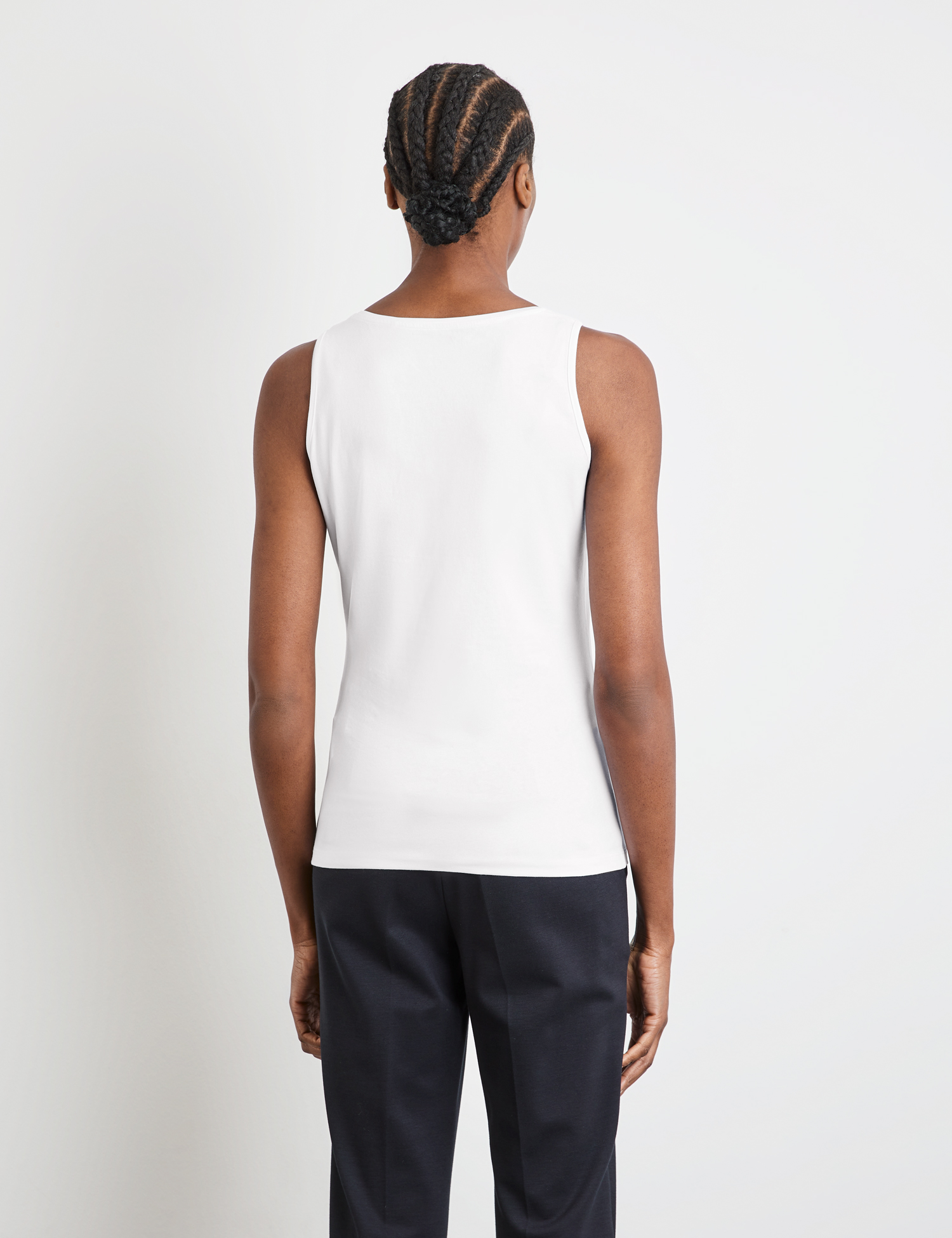 Basic Top nachhaltigem Baumwoll-Stretch