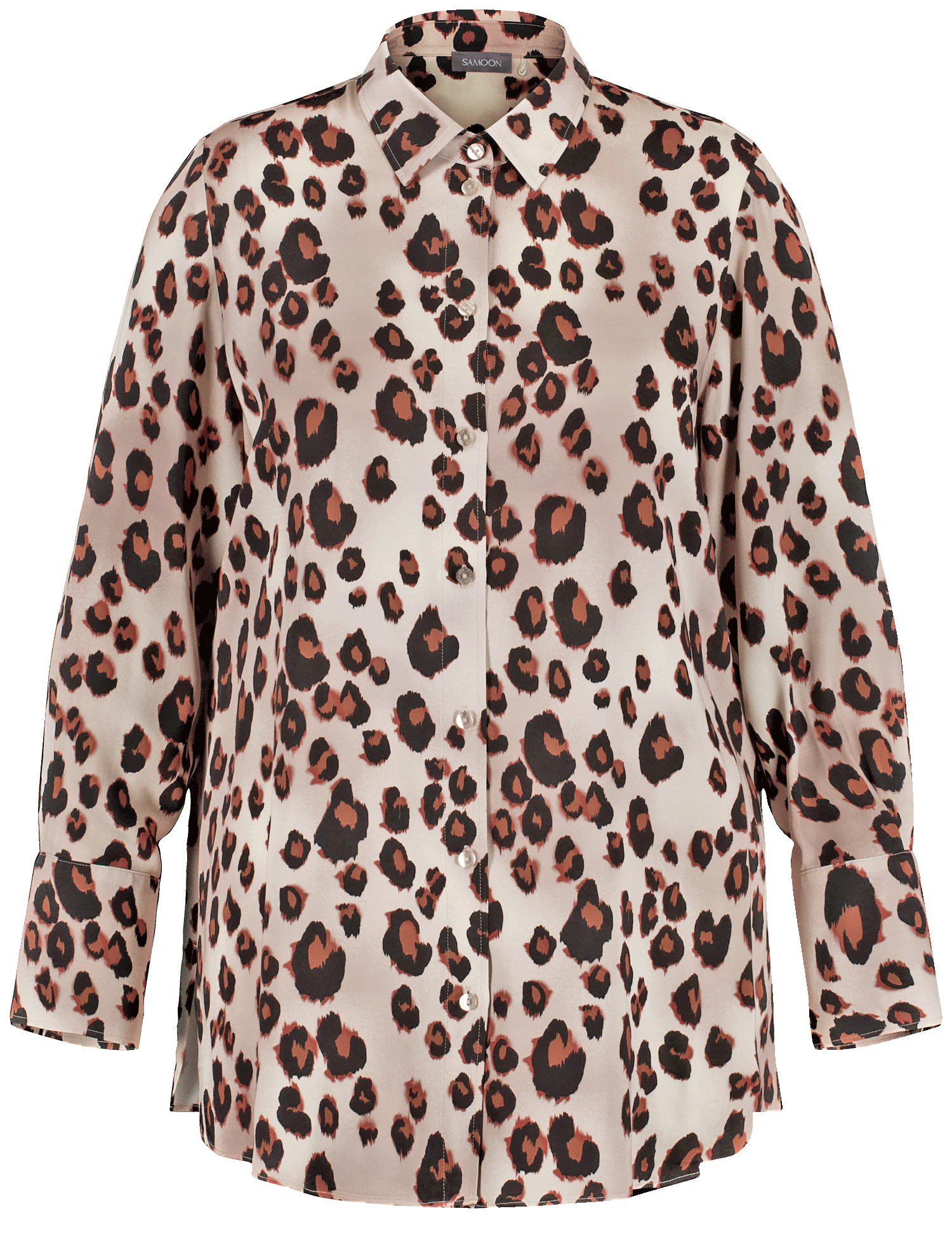 Bluse mit Leo-Print