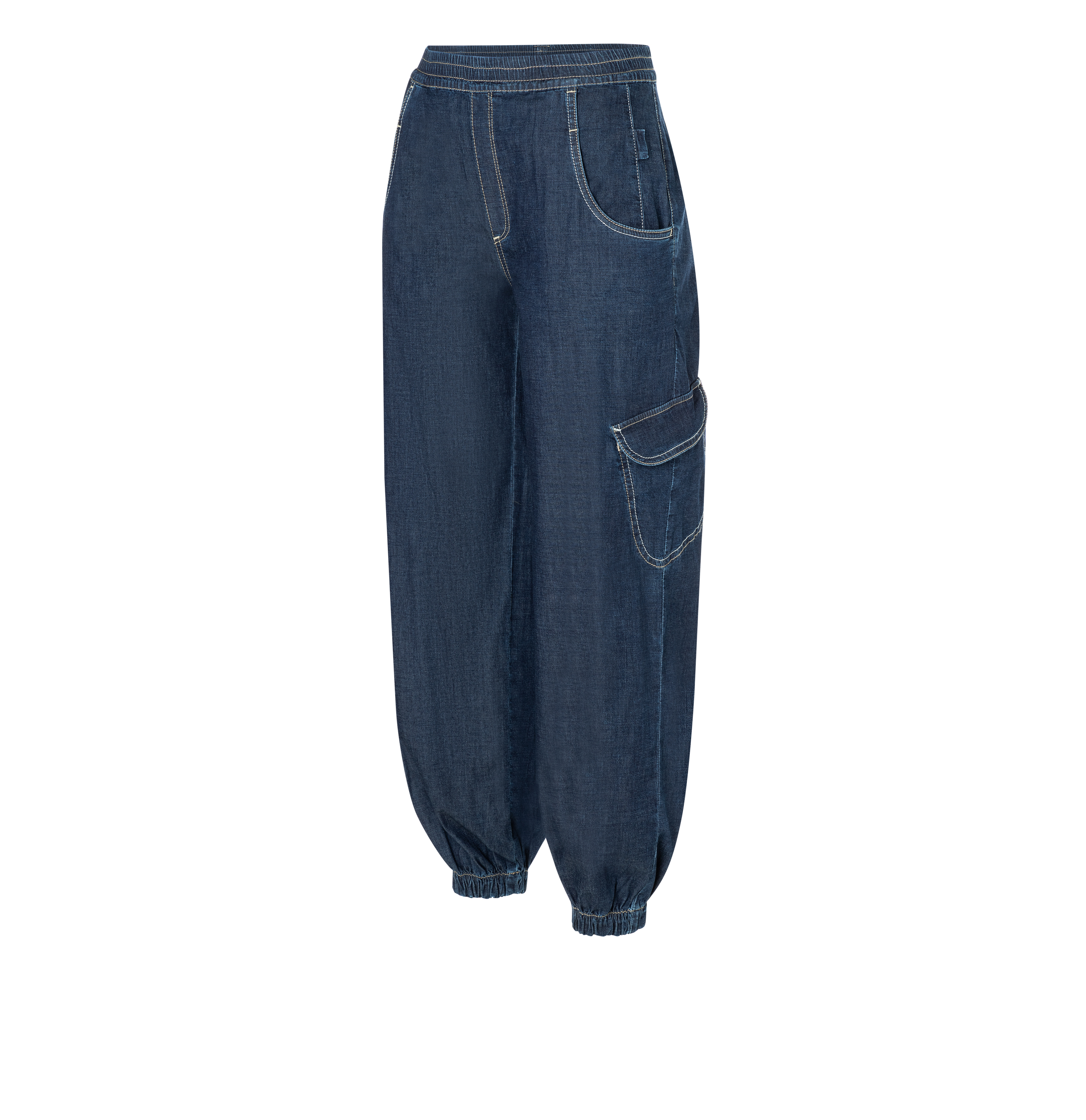 MAC JEANS - ELVA CARGO, Fluid Denim