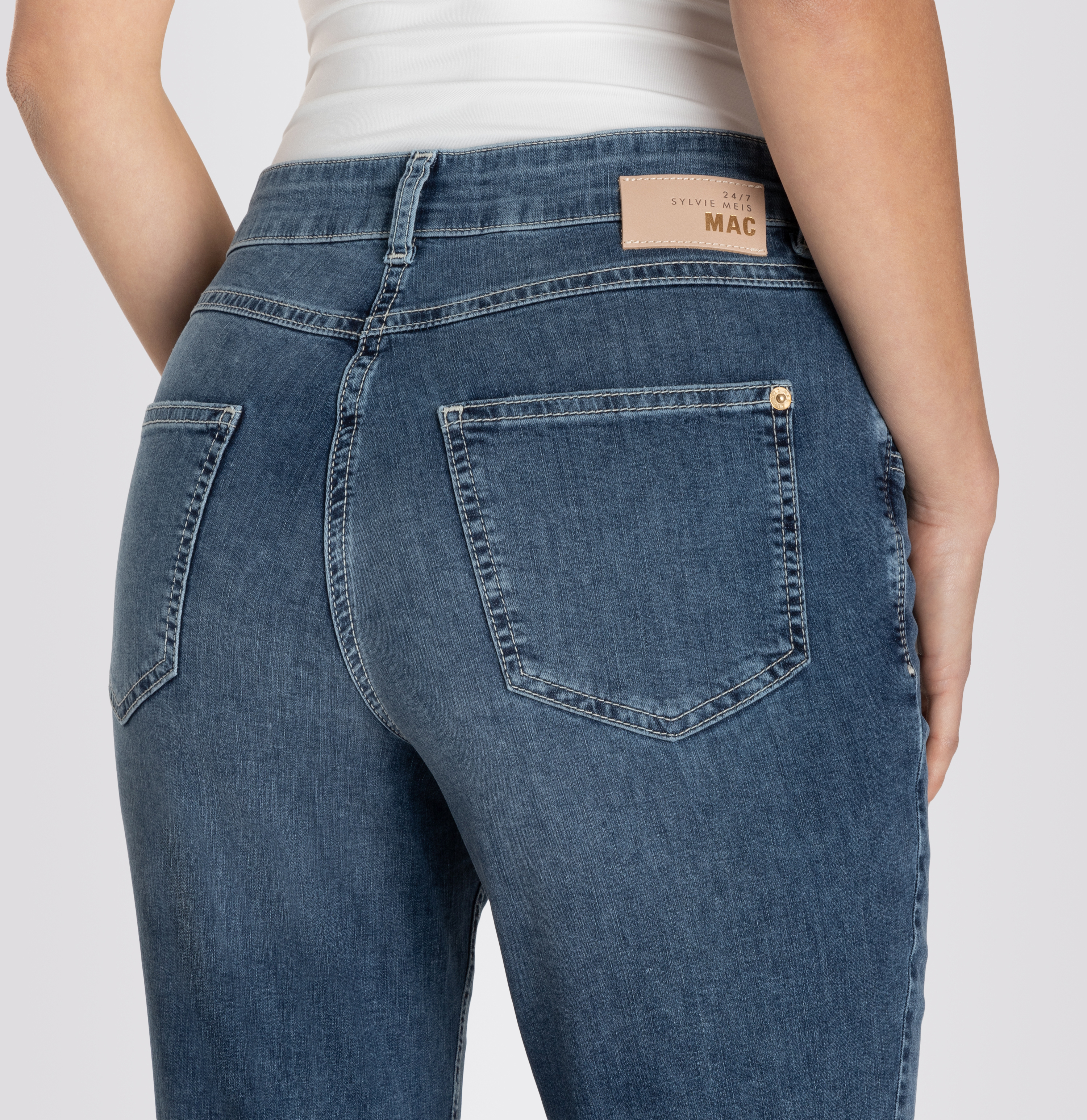 MAC JEANS - MEL golden glam, Light weight denim