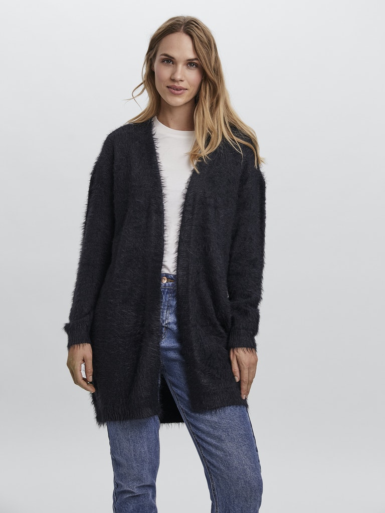 VMPOILU LS LONG OPEN CARDIGAN LCS